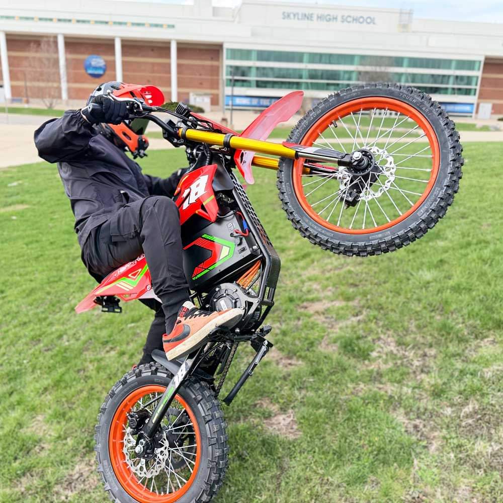 HappyRun F18 All-Terrain Electric Off-Road Bike for Teens
